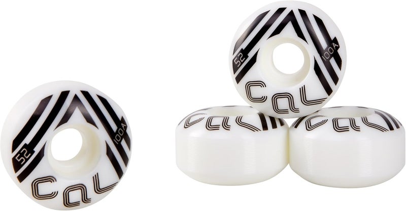 Cal 7 Catch-22 Skateboard Wheels, 52mm & 100A, Black & White Design, Great for Trick, Street & More - Image 3